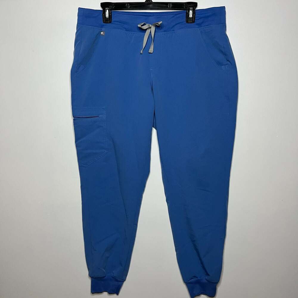 Figs Zamora Jogger Scrub Pants Royal Blue Size Large Technical Collection